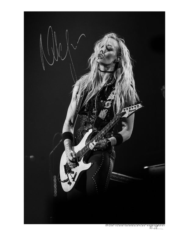 Nita Strauss Signed 8x10 live photograph shot by Kyler Clark